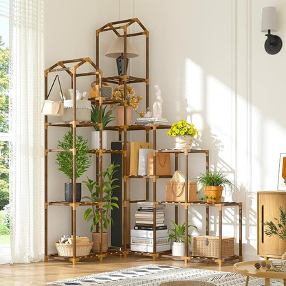EnHomee 73.6" H Plant Stand Indoor Outdoor Tall Plant Shelf - Image 6