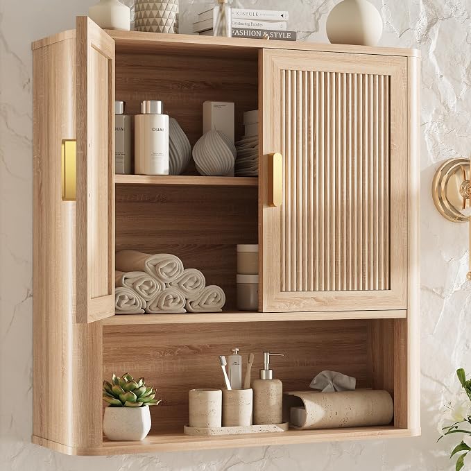 INNOD Bathroom Wall Storage Cabinet, Medicine Cabinet by INNODToddlerTower
