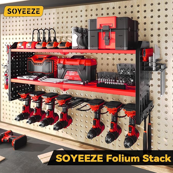 SOYEEZE Large Power Tool Organizer Wall Mount - Image 5