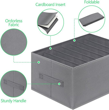Jeans Organizer for Closet, Foldable Wardrobe Clothes Organizer - Image 5