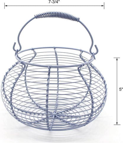 CVHOMEDECO. Elegant Wire Egg Basket - Image 2