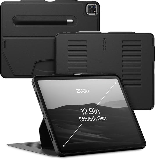 ZUGU Case for iPad Pro 12.9 Case 5th / 6th Generation Stand 2021/2022, Slim by ZUGUCASE