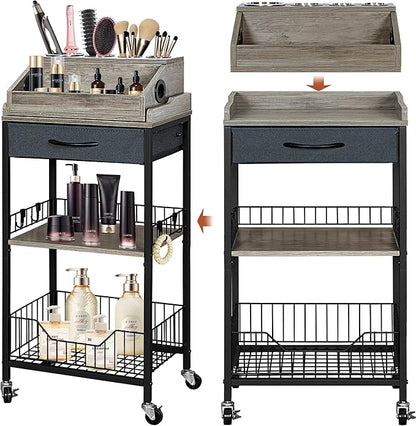 Makeup Organizer Cart Large, 2-in-1 Beauty Organizer by SimpleandNeatLife