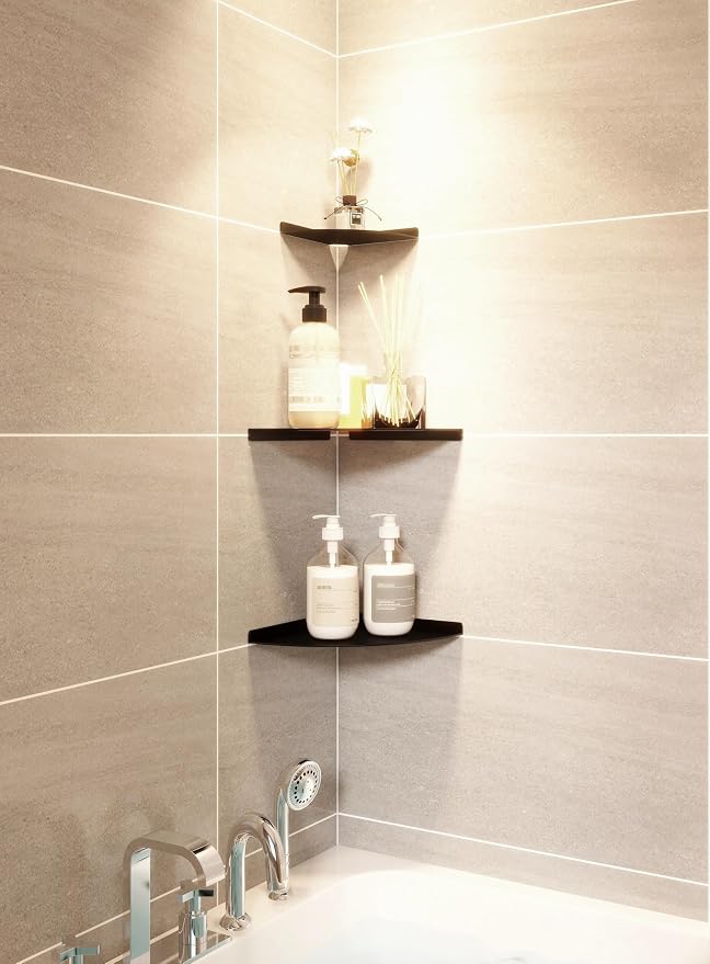 Corner Shelf, 3.0mm Aluminum Alloy Corner Shelf wall Mounted, - Image 5