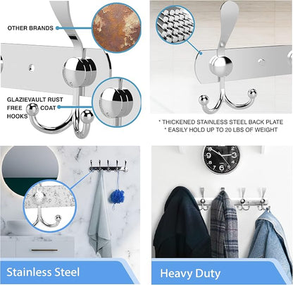 GlazieVault Coat Rack Wall Mount - Image 4