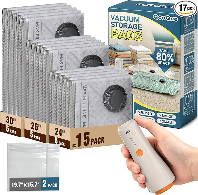 QcoQce Vacuum Storage Bags by QcoQce