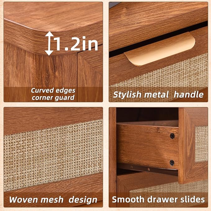 LEYAOYAO Rattan Night Stand - Image 6