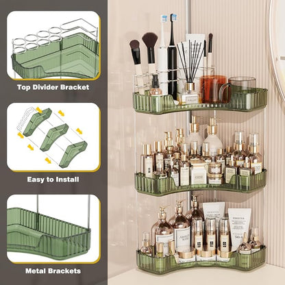 3-Tier Corner Bathroom Counter Organizer - Image 6