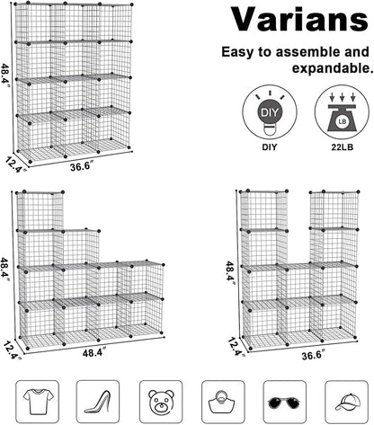 C&AHOME Wire Cube Storage, 12 - Image 3