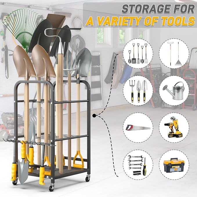 Ultrawall Garden Tool Organizer Stand, Yard Tool Storage Rack - Image 5