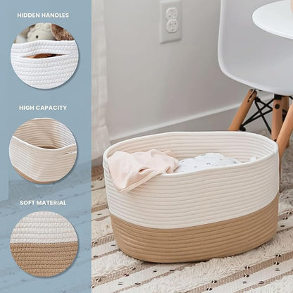 OrganiHaus Set of 3 Woven Storage Baskets - Image 3