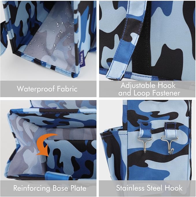 Surblue Bedside Caddy Hanging Bed Organizer Storage Bag Pocket - Image 4
