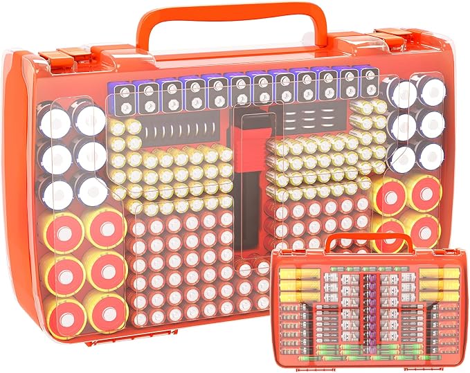 Battery Organizer Storage Holder Box Case by APTBYTE