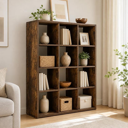 12-Cube Cubicle Bookshelf, Cube Bookcase by Furevol