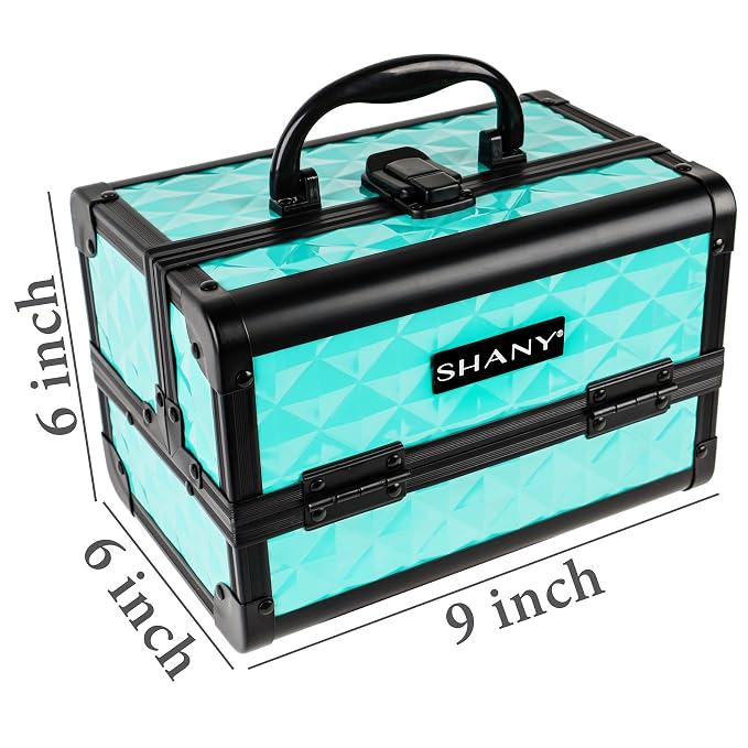 SHANY Chic Makeup Train Case Cosmetic Box Portable Makeup Case Cosmetics Beauty - Image 3
