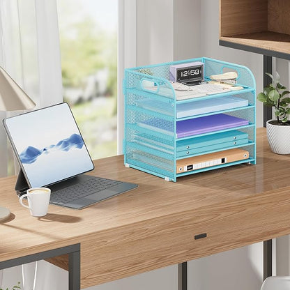 Cawukege 2 Pack 5 Tier Paper Organizer, Letter Tray - Image 8