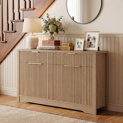 Cyclysio 55" Fluted Buffet Cabinet - Image 5