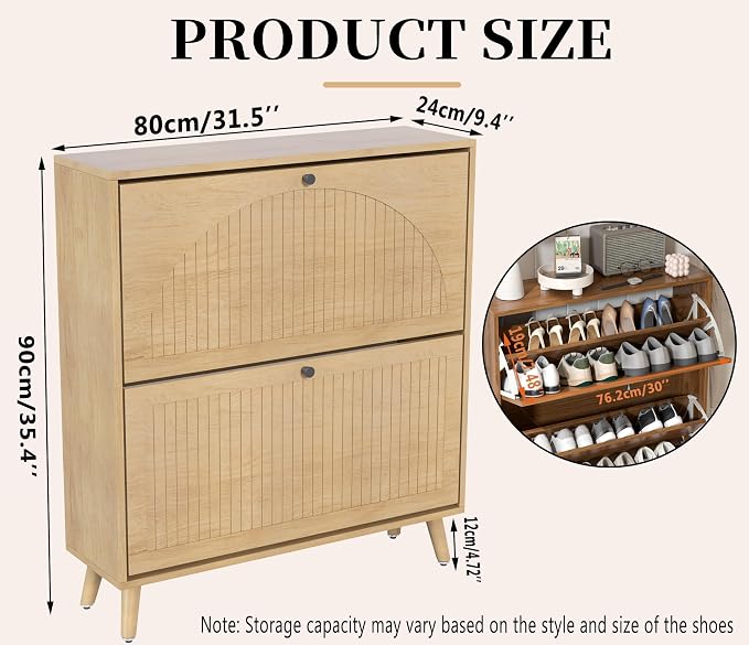 Fsbecl Shoe Storage Cabinet for Entryway - Image 2
