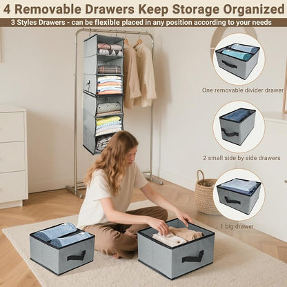 Durable 2-in-1 Hanging Closet Organizer - Image 6