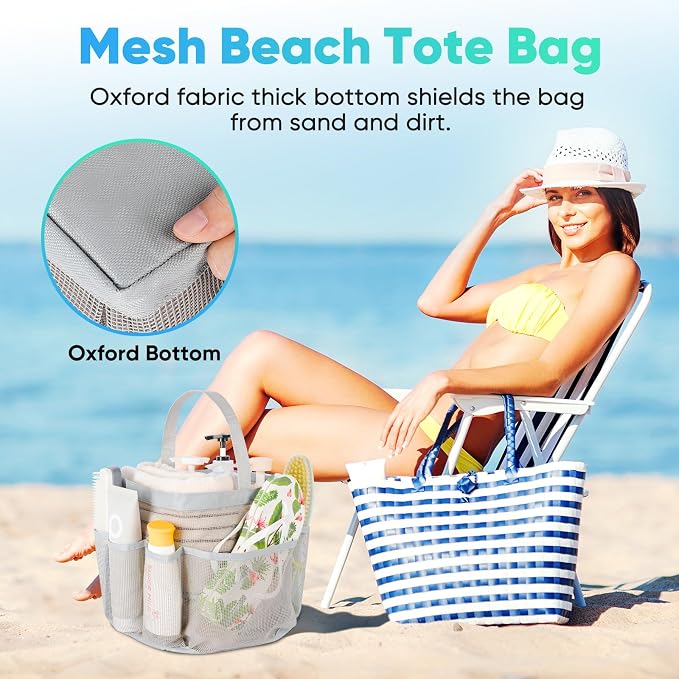 EUDELE 2 Pack Mesh Shower Caddy Portable - Image 5