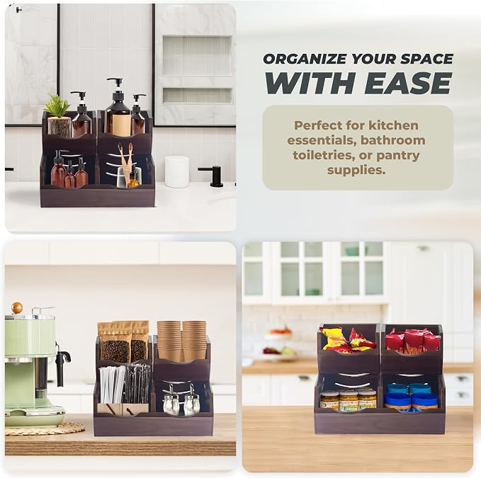 Acacia Wood Pantry Storage Bins - Image 7