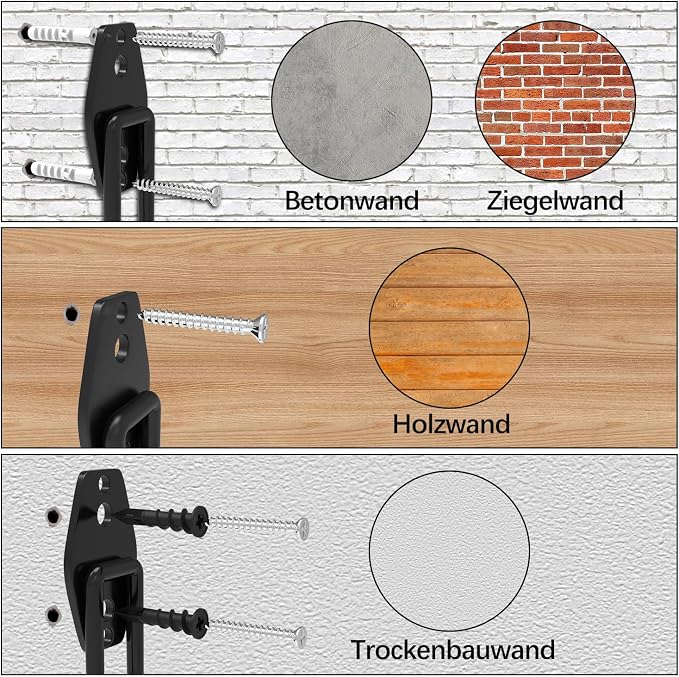 3-H Garage Wall Hooks 10 Pack, Heavy Duty Garage Hooks - Image 7