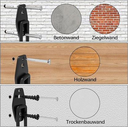 3-H Garage Wall Hooks 10 Pack, Heavy Duty Garage Hooks - Image 7