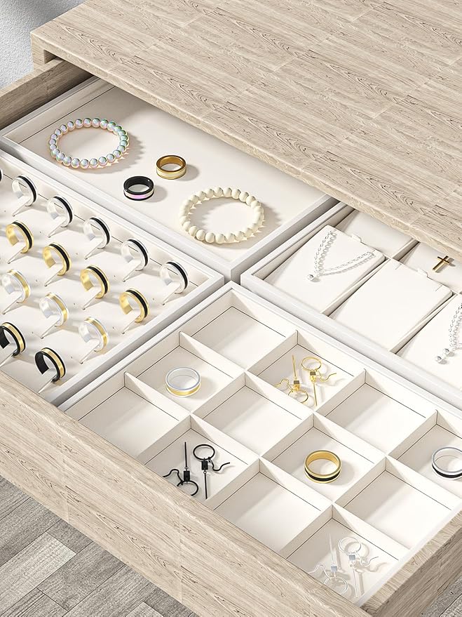 Drawer Jewelry Organizers And Storage, Velvet Bracelet And Ring Display Small - Image 3