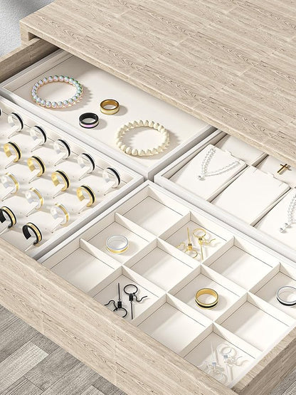 Drawer Jewelry Organizers And Storage, Velvet Bracelet And Ring Display Small - Image 3