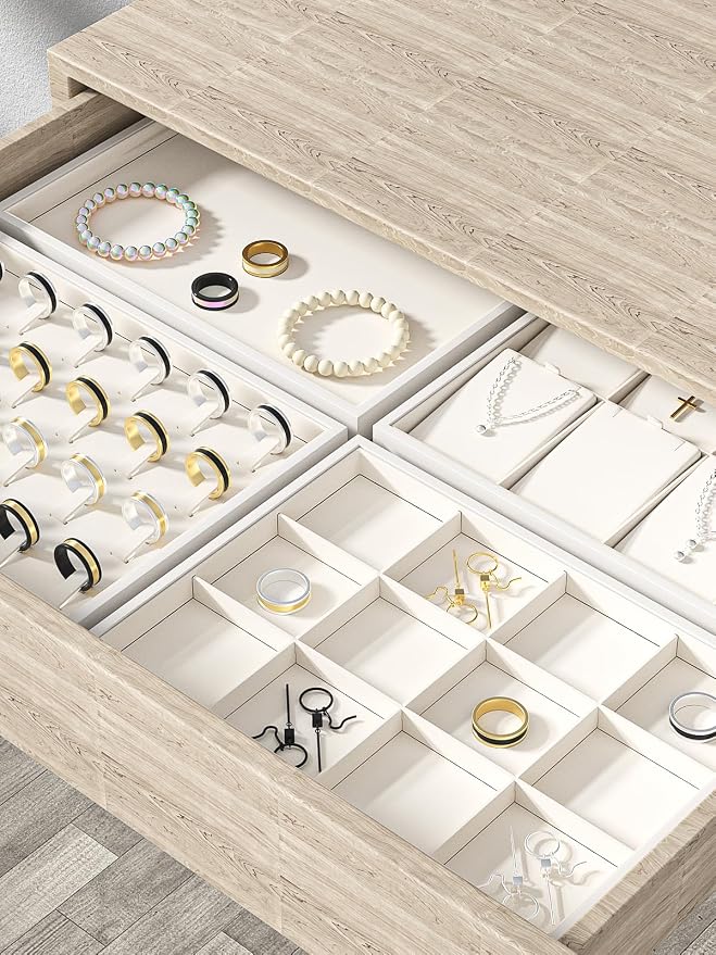 Drawer Jewelry Organizers And Storage, Velvet Bracelet And Ring Display Small - Image 3