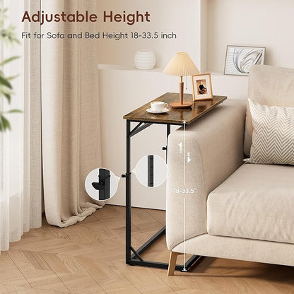 Vagusicc C Shaped End Table, Tall Side Table - Image 5