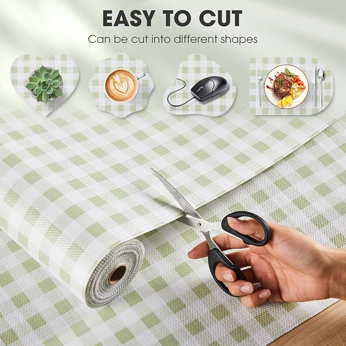 Drawer and Shelf Liner, Non-Slip Kitchen Cabinet Liners Non-Adhesive Thick - Image 4
