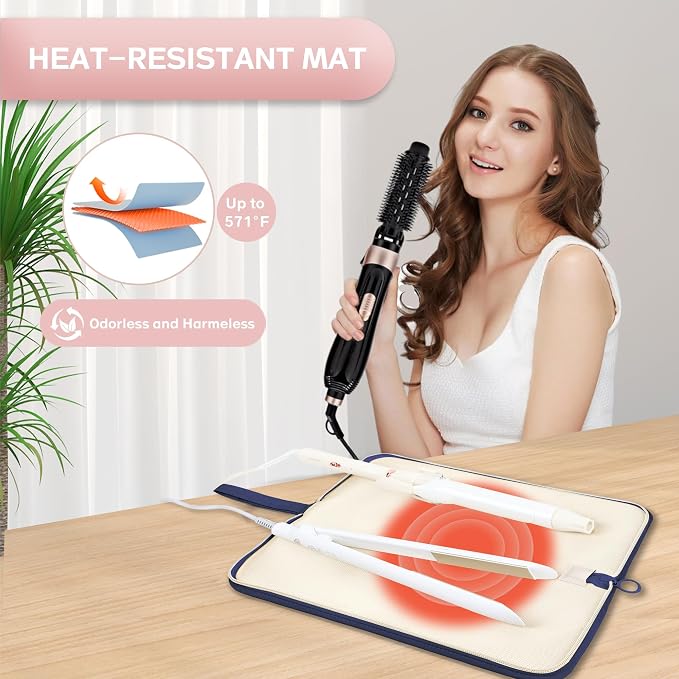Hot Tools Organizer Heat Resistant Mat Case Hair Tools Holder Travel Bag - Image 4