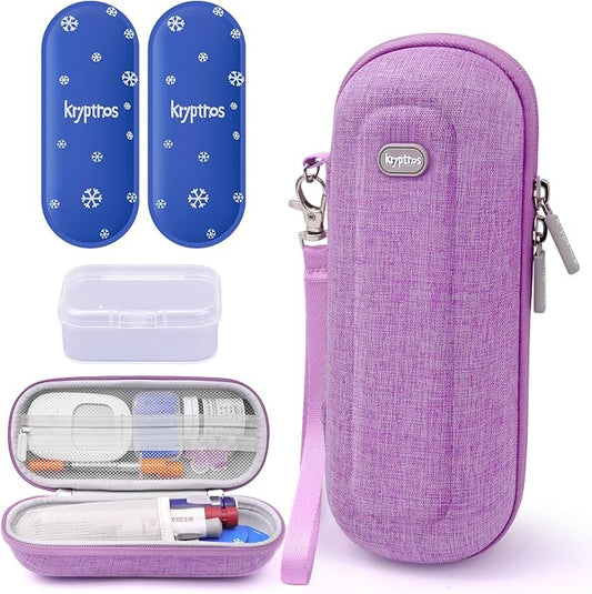 Krypthos Insulin Cooler Travel Case, Diabetes Travel Bag by KrypthosCase