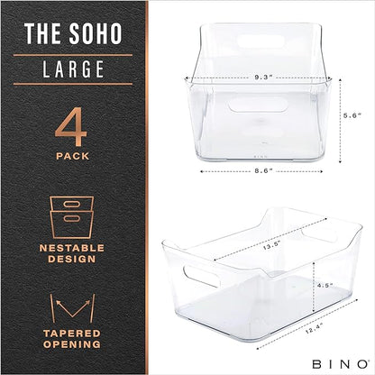 BINO | Plastic Organizer Bins, Large - Image 2