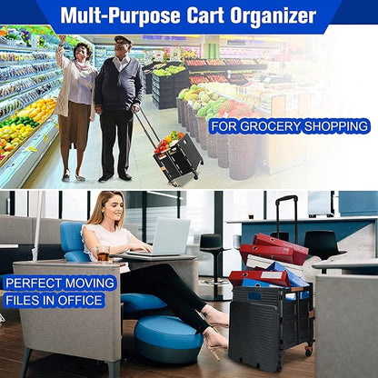 Quick Utility Cart Folding Portable Rolling Crate Handcart - Image 6