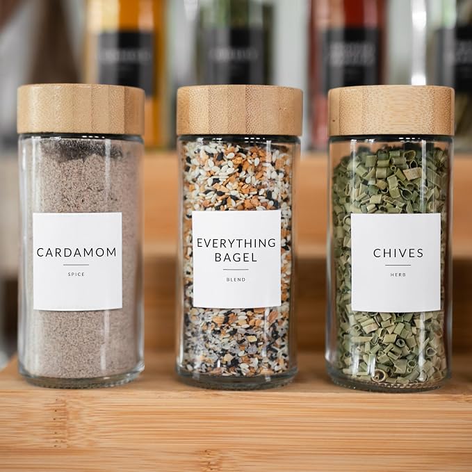 SAVVY & SORTED Glass Spice Jars - Image 4