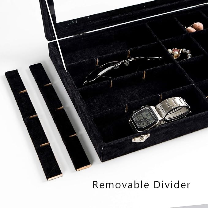 Frebeauty 24 Grid Earring Holder Organizer Tray, Jewelry Organizers and Storage - Image 5