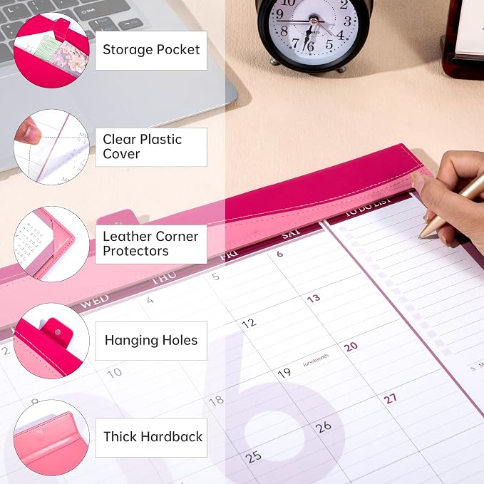 Yoment Desk Calendar 2026, Jan 2026-Dec 2027, 2026 Desk Calendar Large 17 x 12 - Image 4