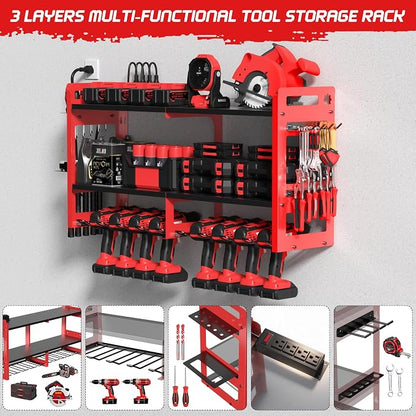 TOPRINCE Large Power Tool Organizer Wall Mount - Image 3