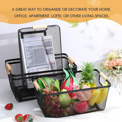 Ziliny 4 Pcs Metal Mesh Wire Baskets - Image 4