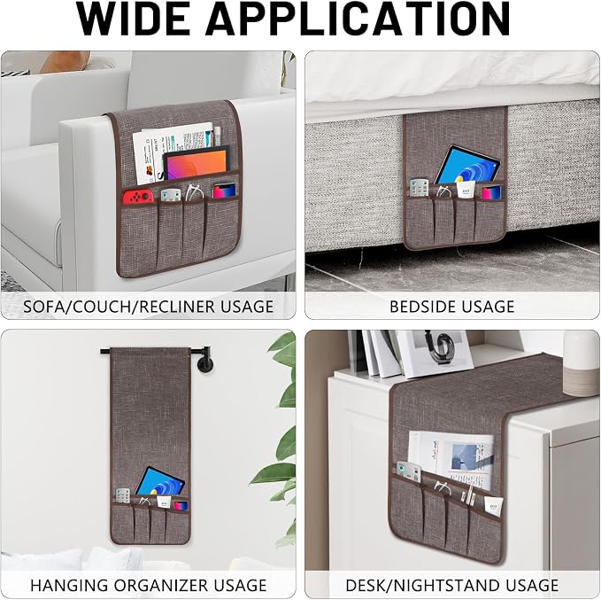 Armchair Caddy Remote Control Holder, Couch Caddy Gifts - Image 3