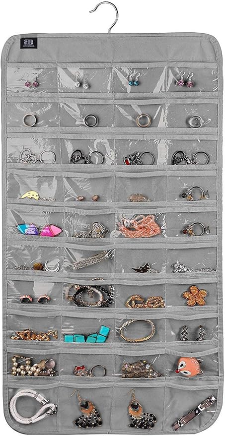 BB Brotrade Hanging Jewelry Organizer, Accessories Organizer, 80 Pocket by BB+Brotrade