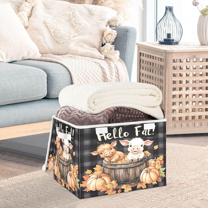 Cute Highland Cow Storage Bins - Image 5