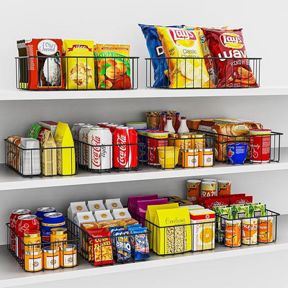Joben Oligey 12 PACK Small Wire Storage Baskets - Image 4