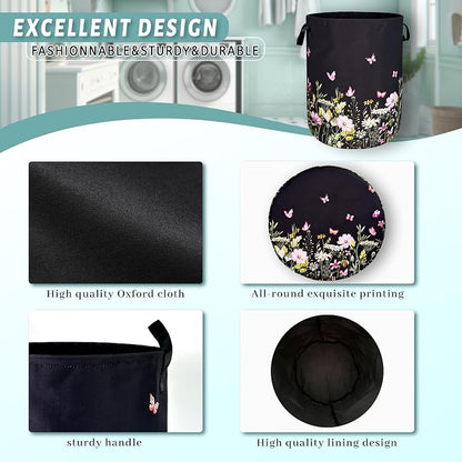 Beautiful Flowers Laundry Hamper - Image 4