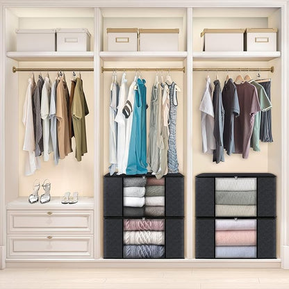 Fab totes Storage Bags, Clothes Blanket Storage Bins Foldable Closet Organizers - Image 6