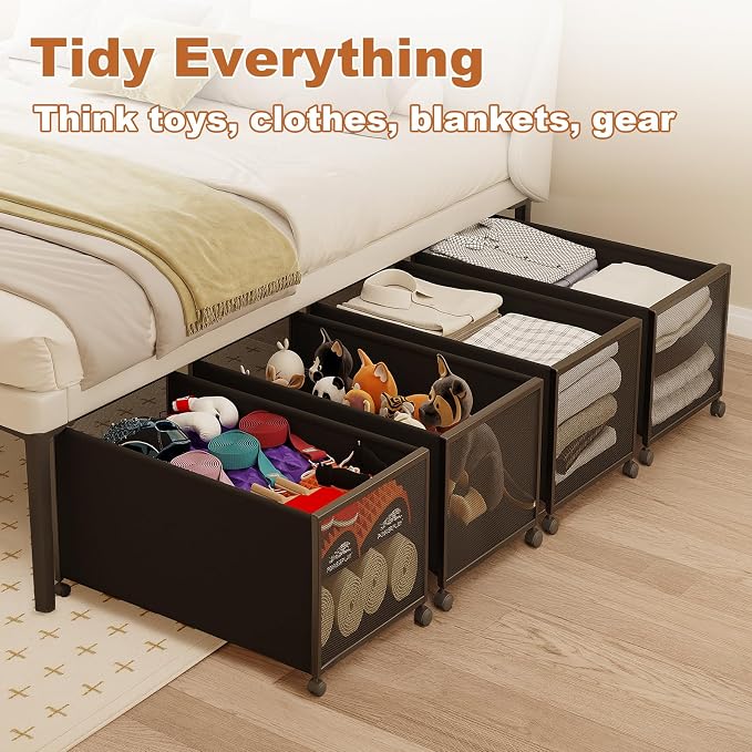 Fokyfok 2 Pack Under Bed Storage - Image 7