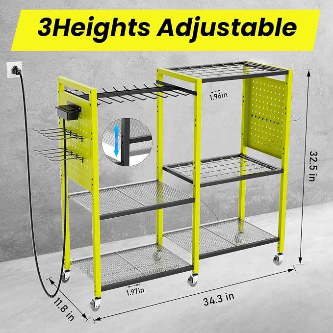 Heavy-Duty Power Tools Organizer Cart - Image 2
