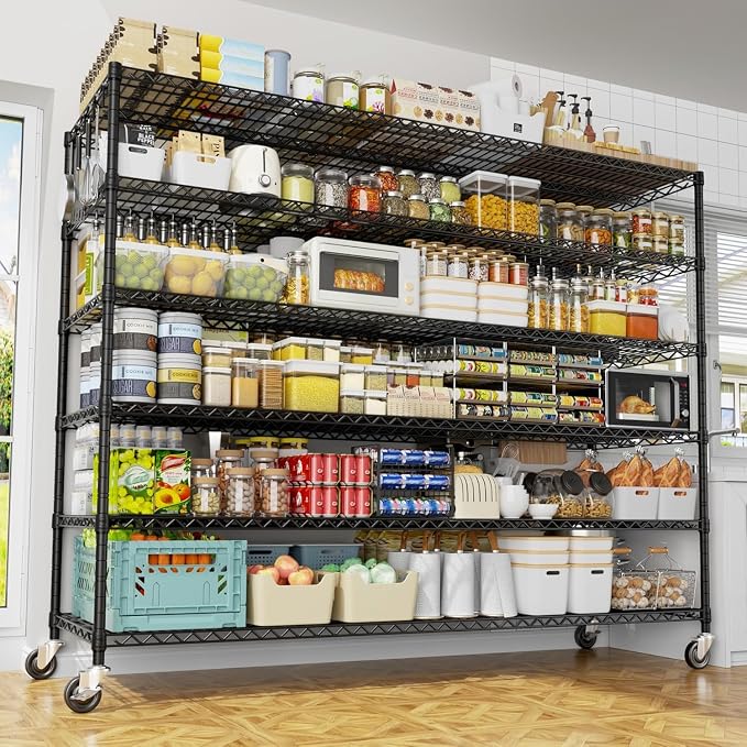 PrimeZone 6 Tier 80.7" H x 55.5" W x 24" D Wire Shelving - Image 2
